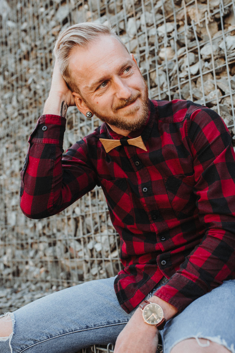 Holzfliege aus Eichenholz - vom baam