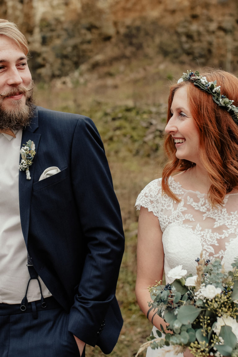 Bräutigam mit Holzfliege